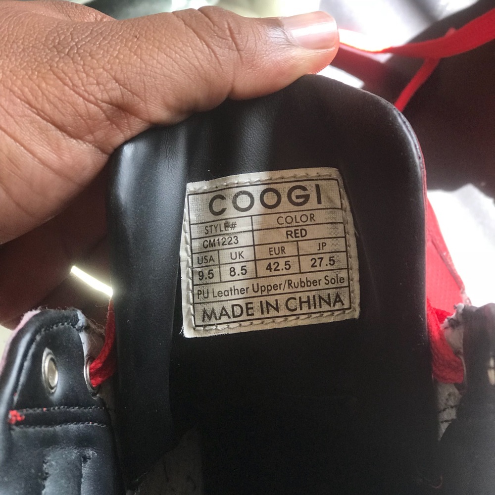 Red Coogi High-Tops - Picture 3 of 3